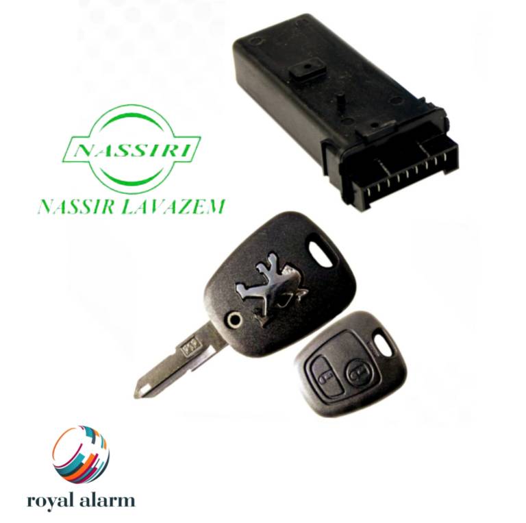 کیت  ریموت پژو 405 دو ریموت  طرح 206 (نصیر لوازم ) کد کالا 76